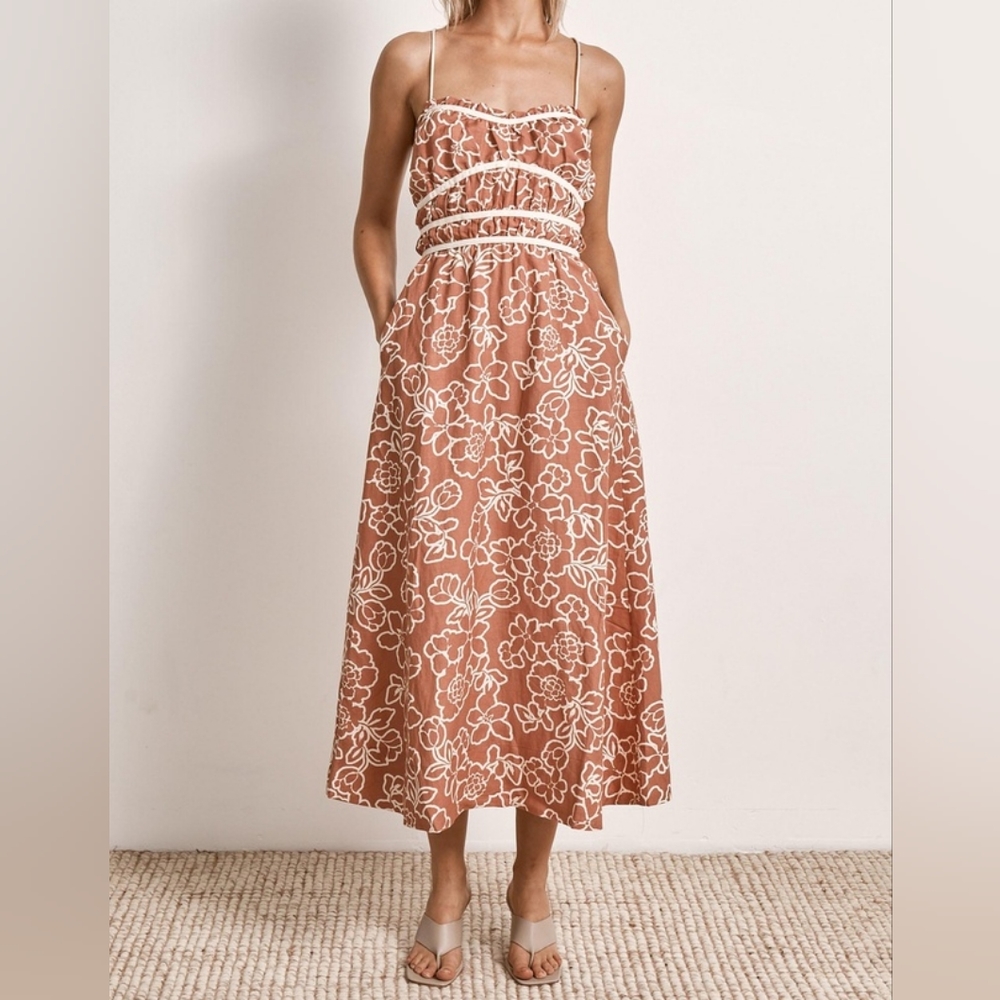 Mon Renn Monte Floral Sundress NWT Sz.M